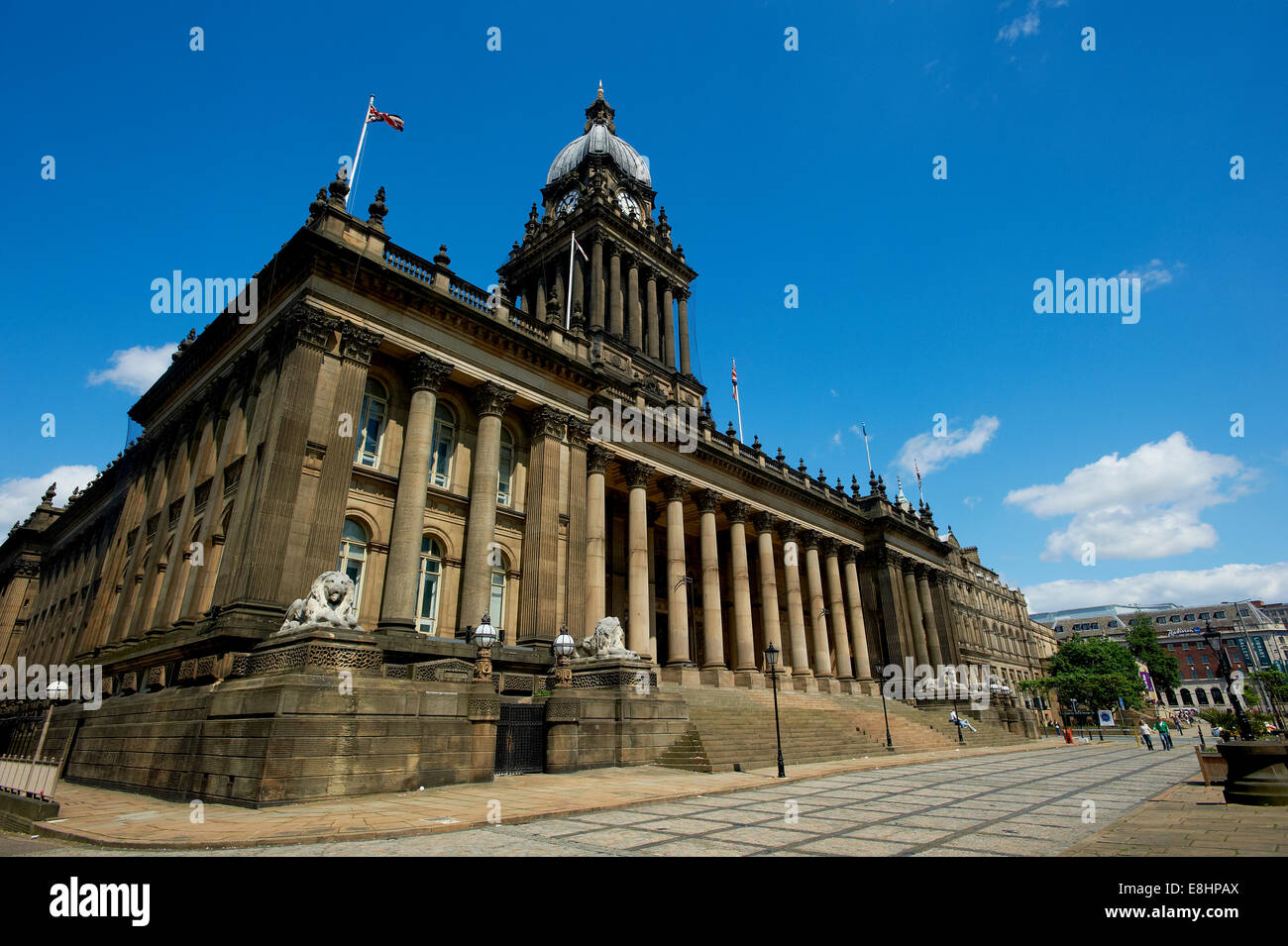 Leeds Town Hall, Leeds, West Yorkshire, UK. Stock Photo