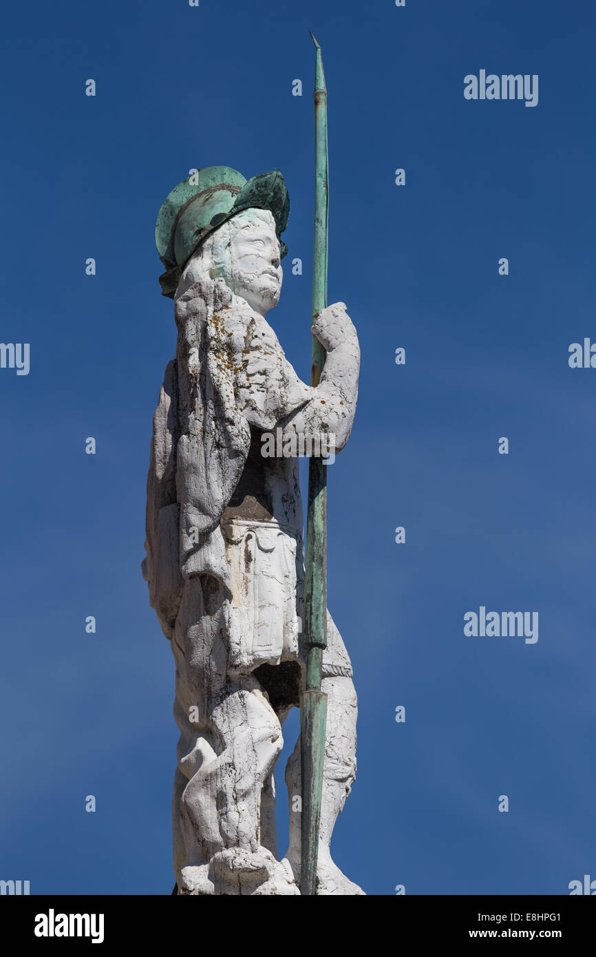 statue of saint Vitale to Ravenna Stock Photo