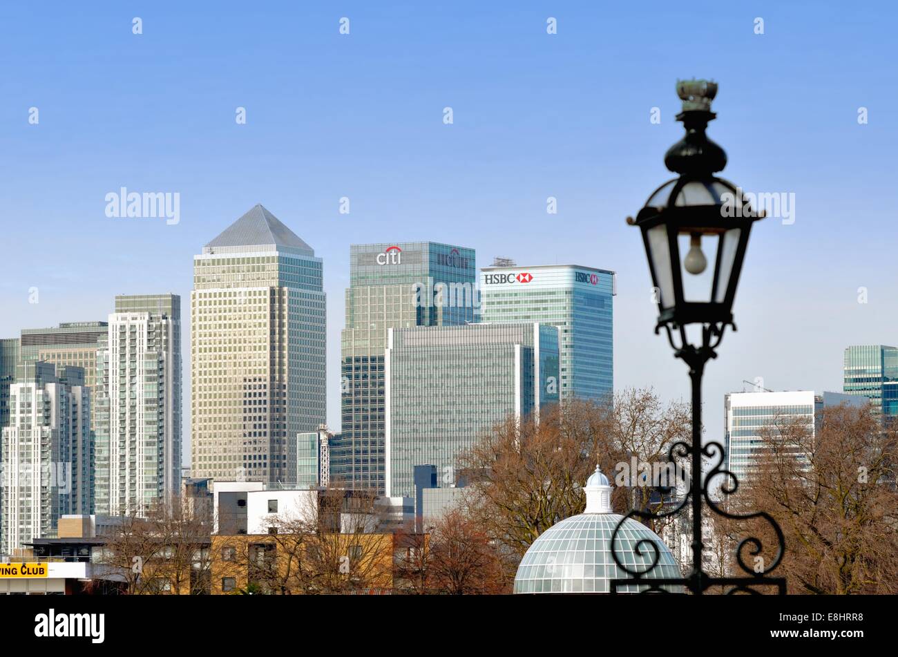 Canary Wharf buildings London docklands U.K Stock Photo - Alamy