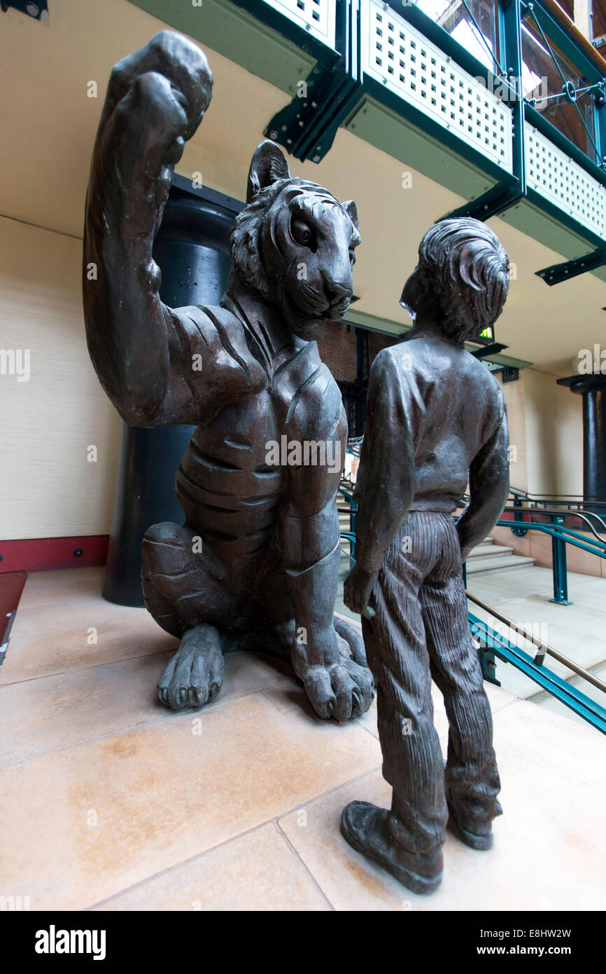 Tiger in front of boy hires stock photography and images Alamy