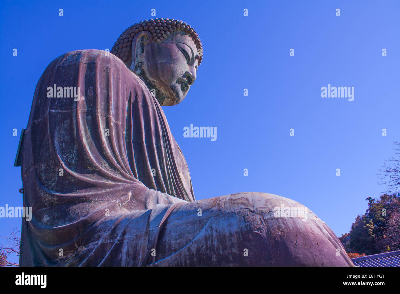 The Great Buddha of Kamakura (Kamakura Daibutsu) is a bronze statue of ...
