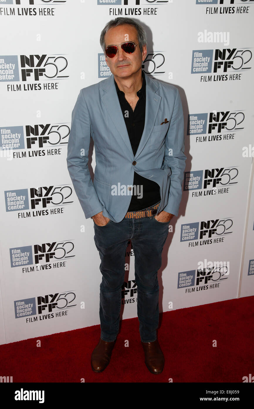 New York, USA. 8th October, 2014. Director Olivier Assayas attends the premiere of 'Clouds of Sils Maria' at the 52nd New York Film Festival at Alice Tully Hall on October 8, 2014 in New York City. Credit:  Debby Wong/Alamy Live News Stock Photo