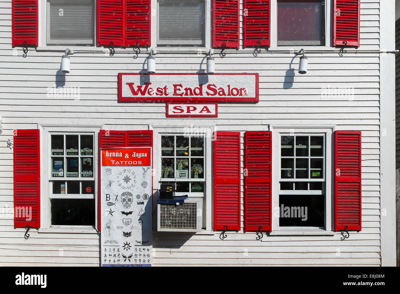 West End Salon, Provincetown, Massachusetts Stock Photo
