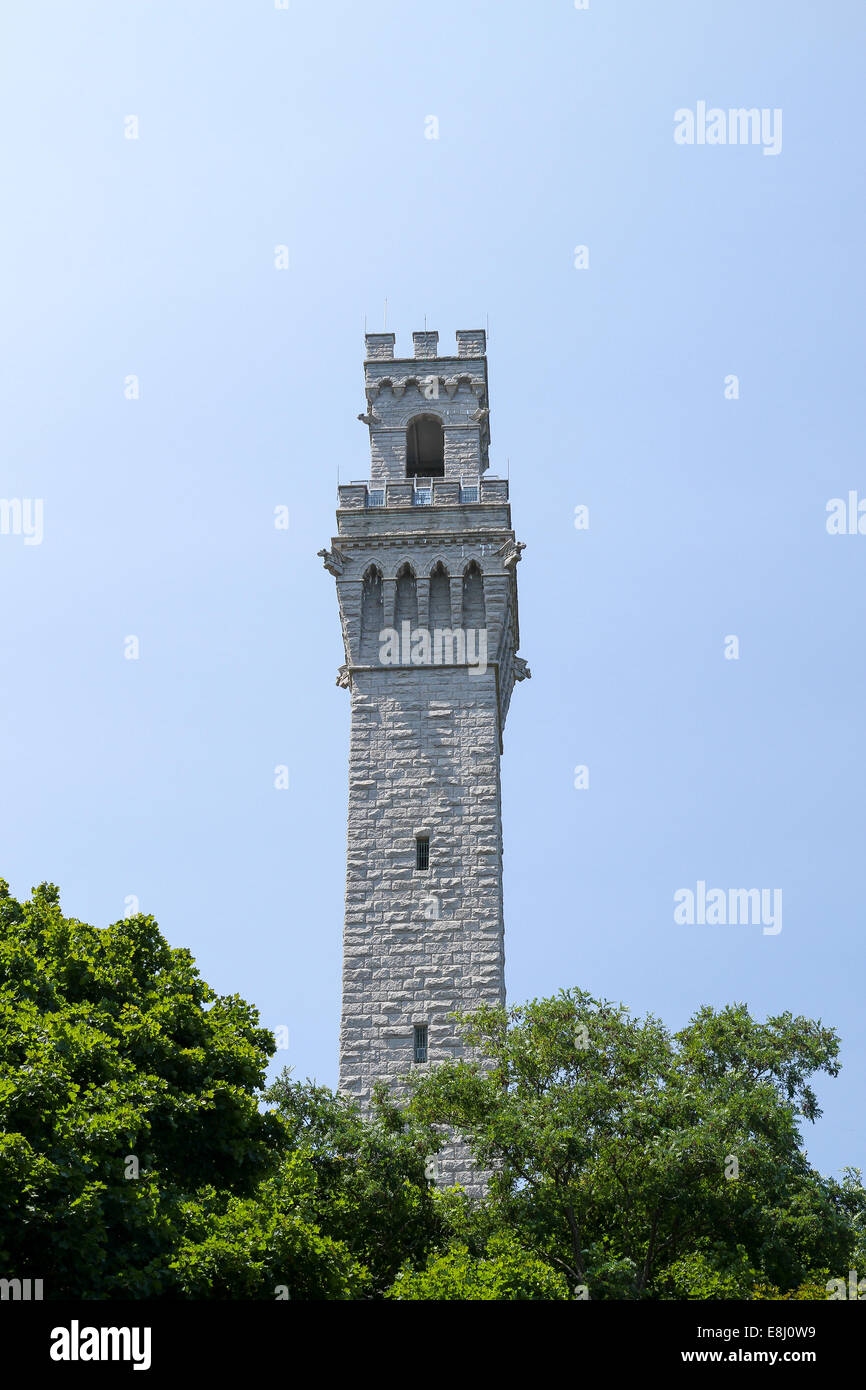 Pilgrim Monument, Provincetown, Massachusetts Stock Photo