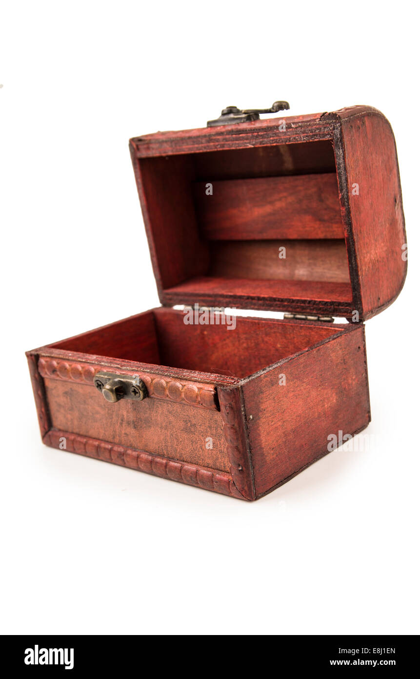 vintage wooden treasure chest toy Stock Photo Alamy