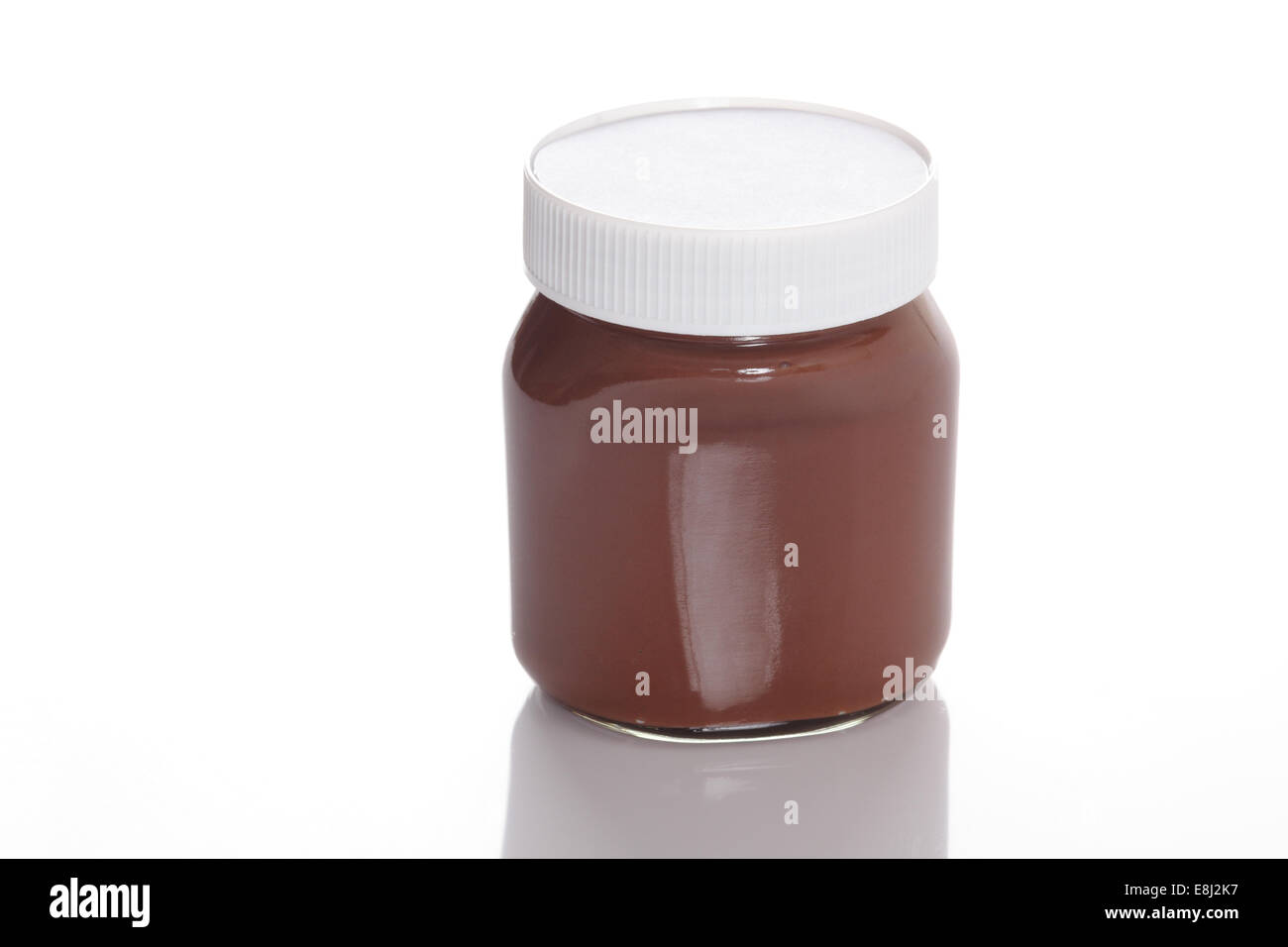 Download Jar Of Chocolate Hazelnut Spread On White Background Stock Photo Alamy PSD Mockup Templates