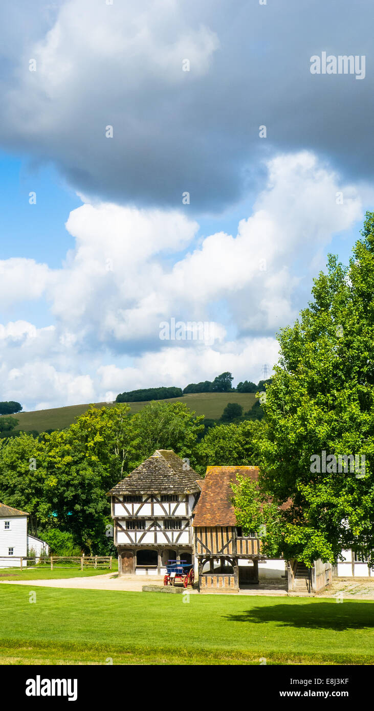 Weald and Downland museum in the Sussex countryside, West Sussex UK Stock Photo