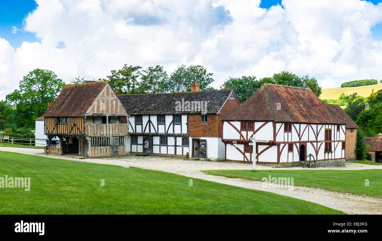 Weald and Downland museum in the Sussex countryside, West Sussex UK Stock Photo