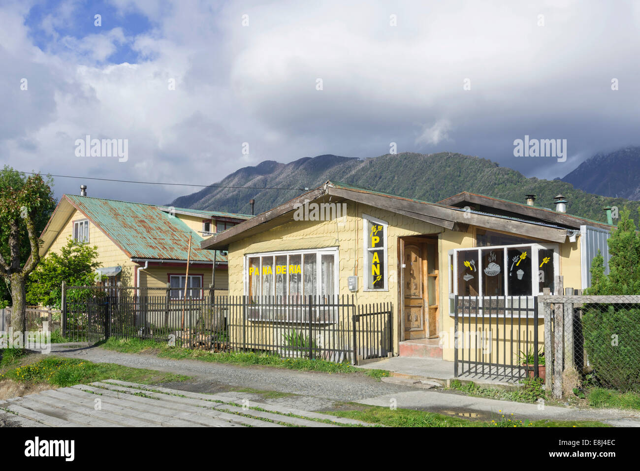 Bakery, Pumalín Park, Chaitén, Los Lagos Region, Chile Stock Photo