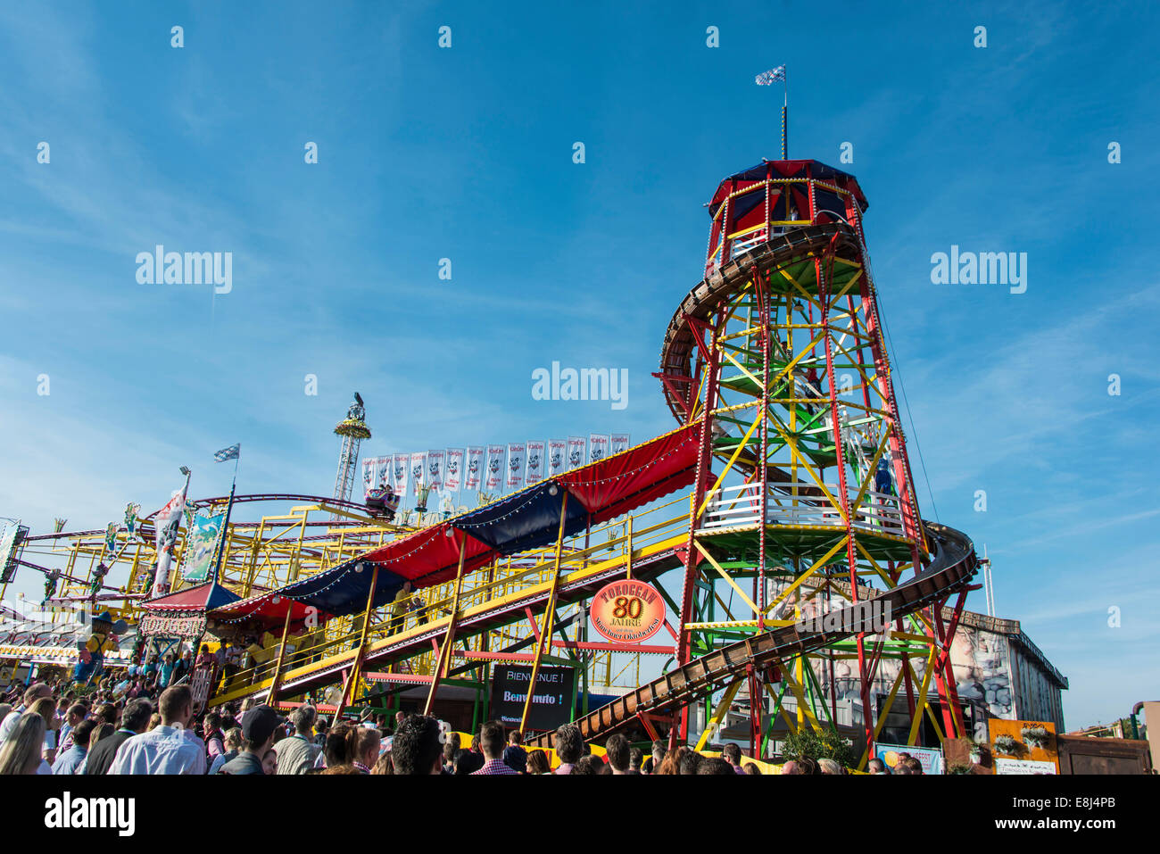 Toboggan Slide, funride, Oktoberfest, Munich, Upper Bavaria, Bavaria