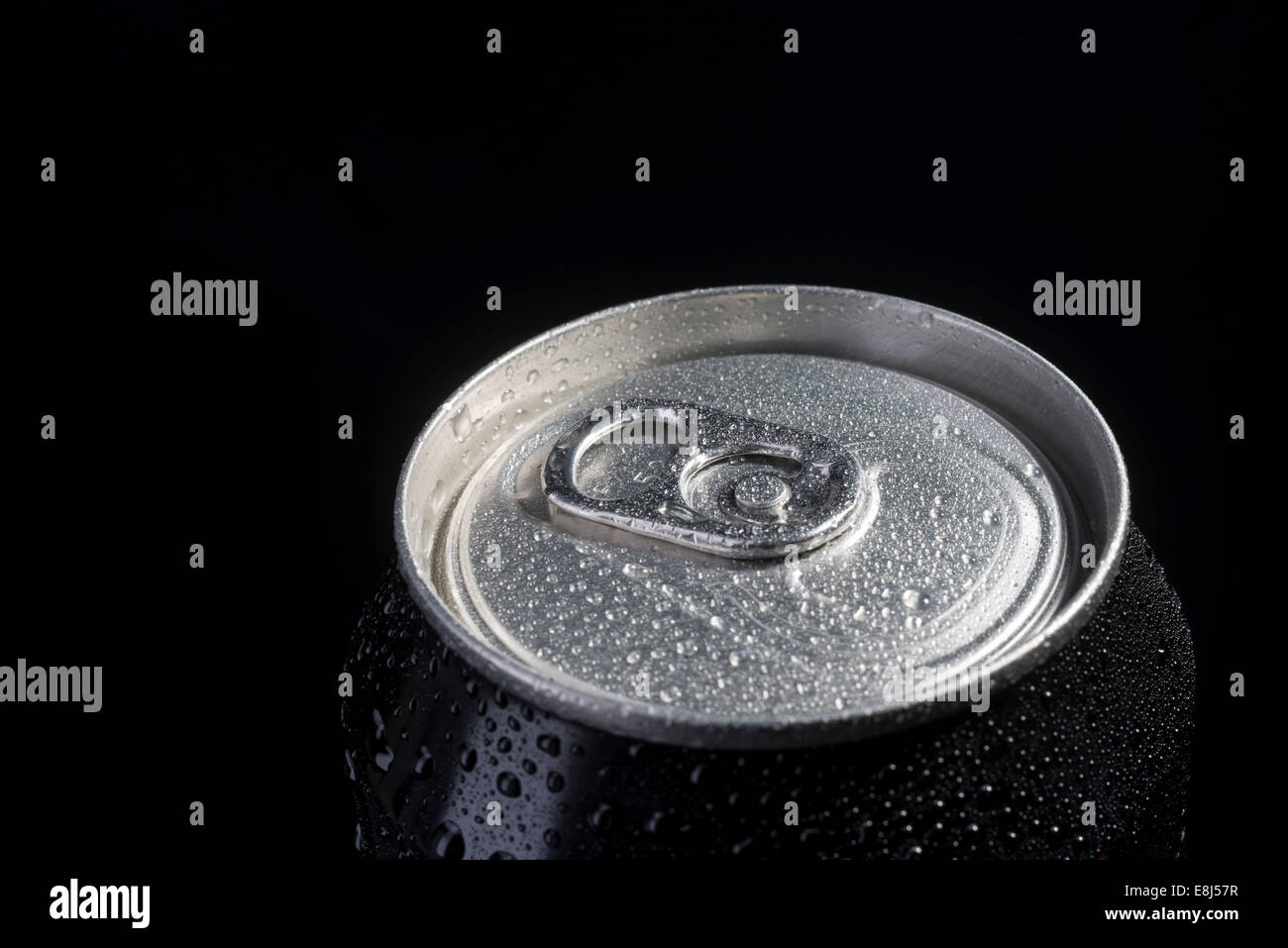 Drinks can with water condensation Stock Photo