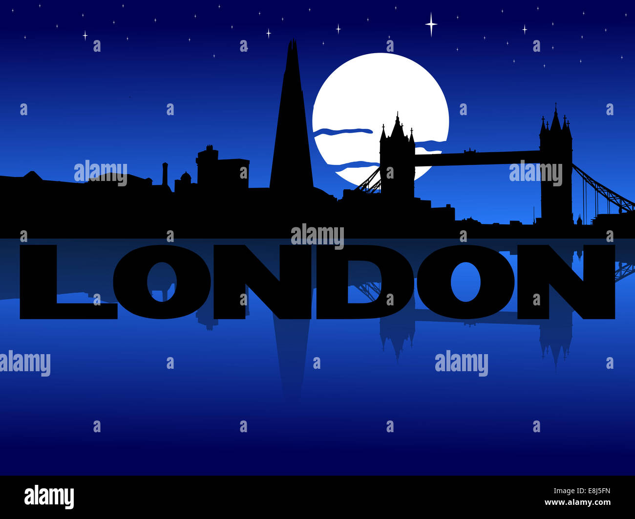 London skyline night stars hi-res stock photography and images - Alamy