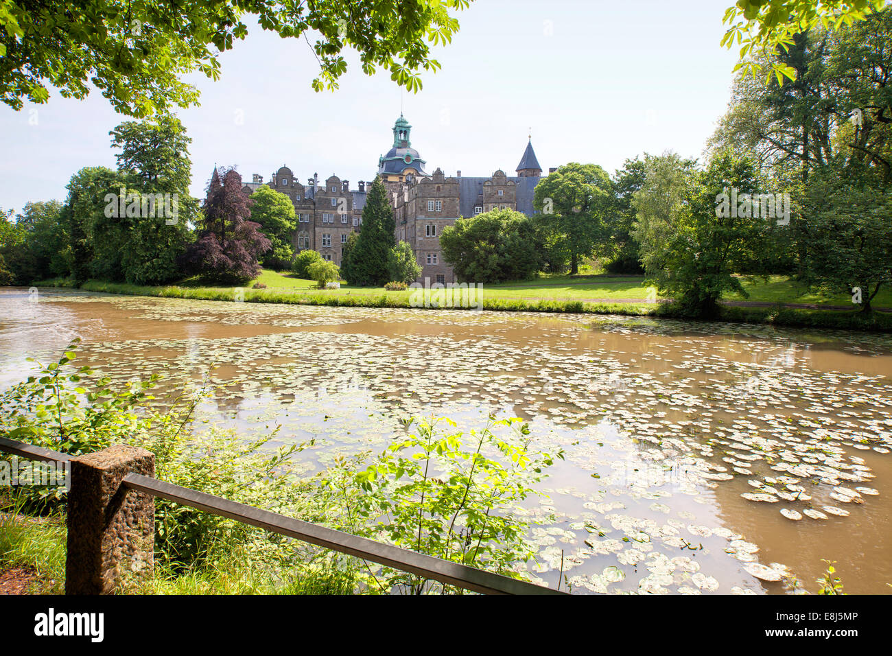Schloss Bueckeburg castle, Bueckeburg, Lower Saxony, Germany, Europe, Schloss Bückeburg, Bückeburg, Niedersachsen, Deutschland, Stock Photo