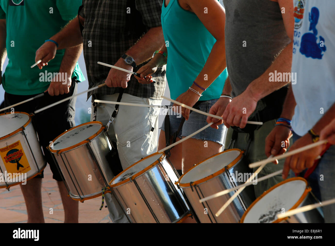 Drumming school in Salvador Stock Photo Alamy