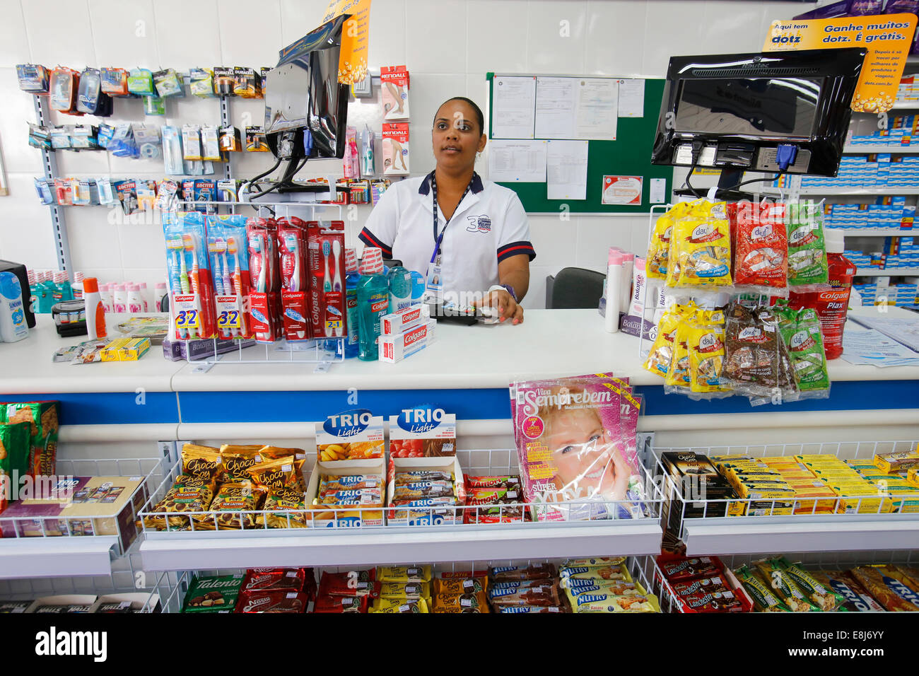Salvador drugstore Stock Photo