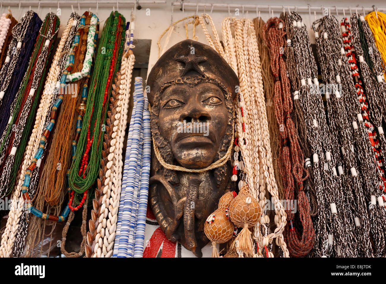 CandomblŽ (Afro-Brazilian religion) shop at Sao Joaquim market Stock Photo
