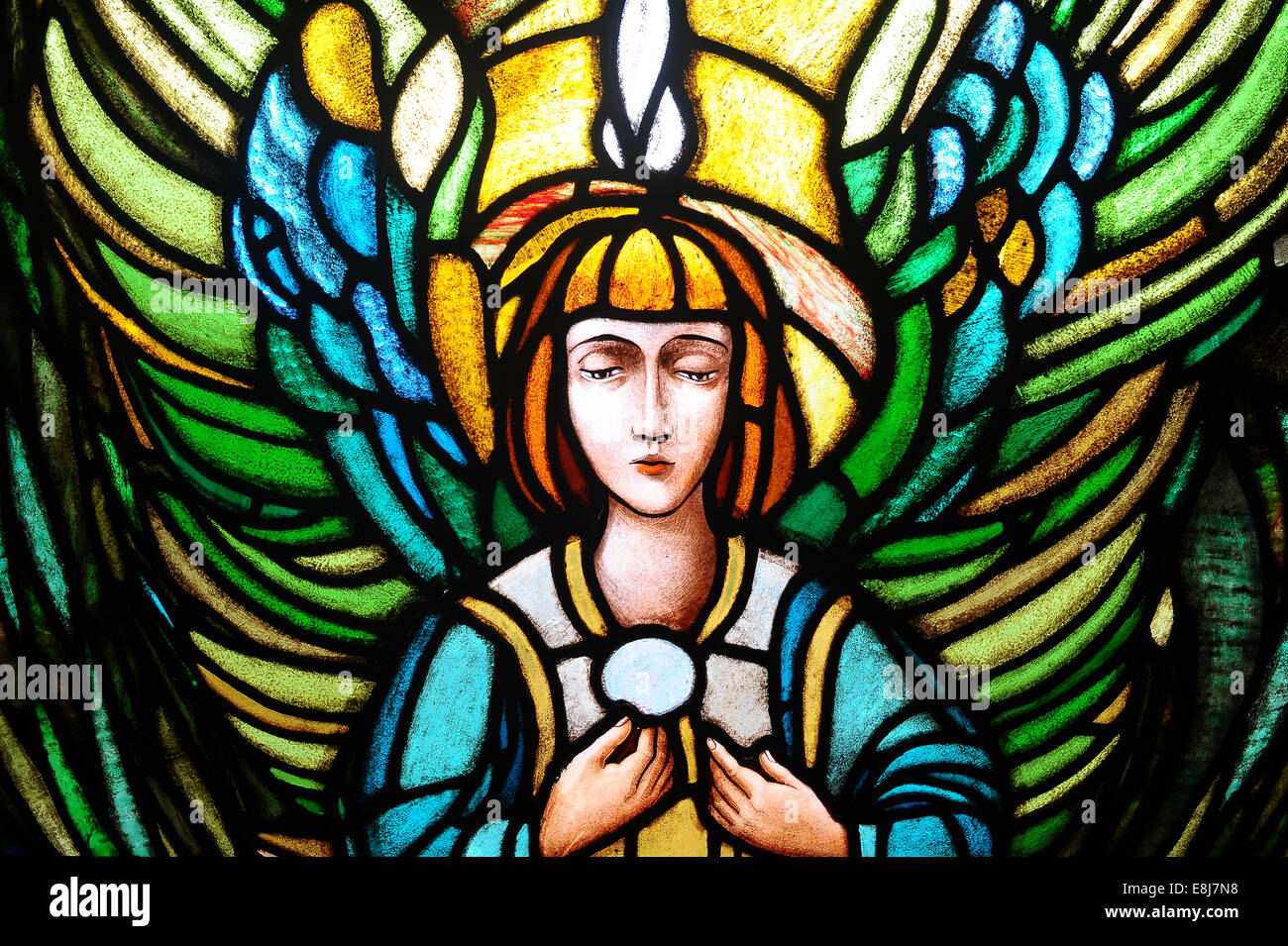 Eucharist stained glass hi-res stock photography and images - Alamy
