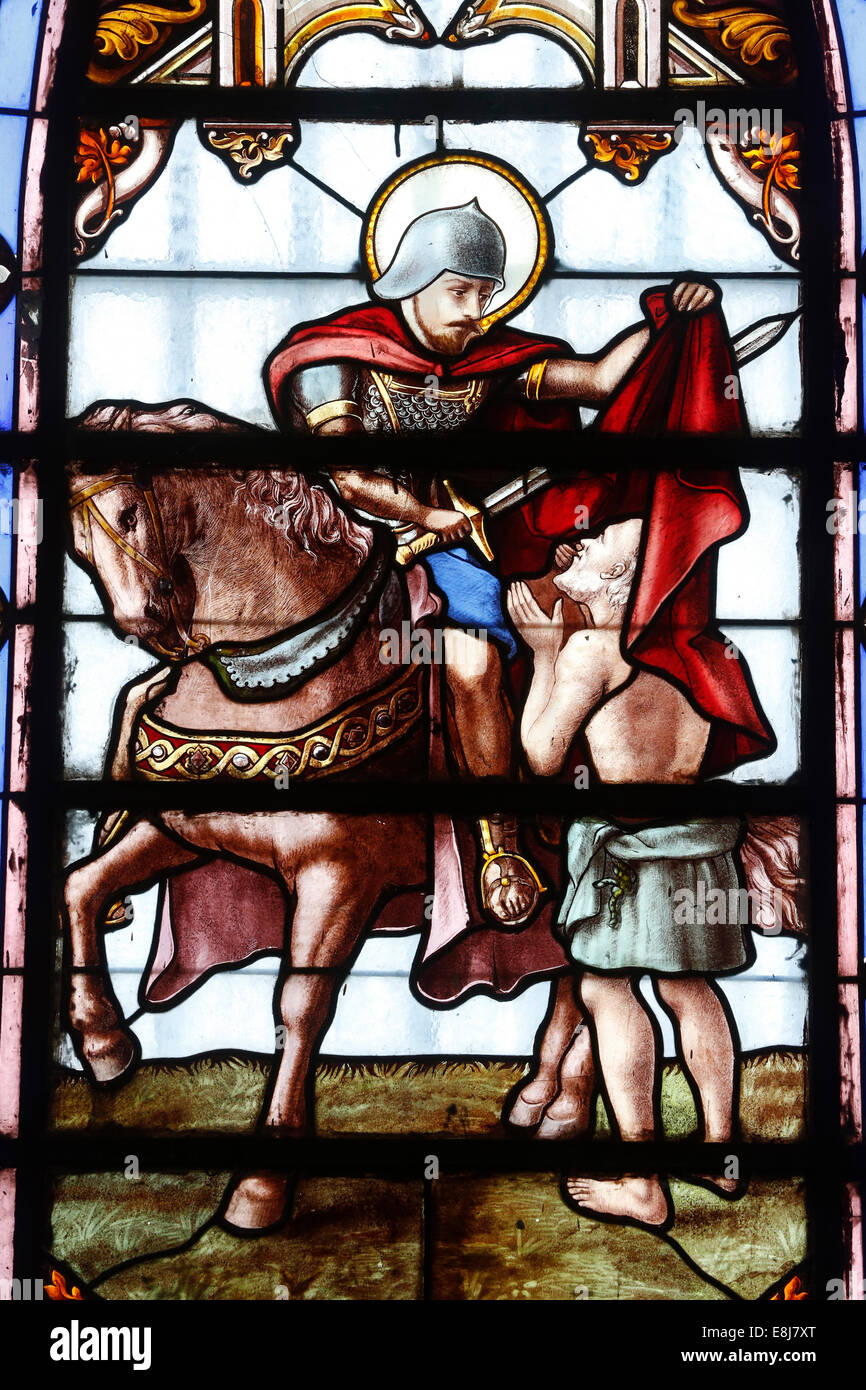 St Martin. Patron Saint of the soldiers Stock Photo Alamy