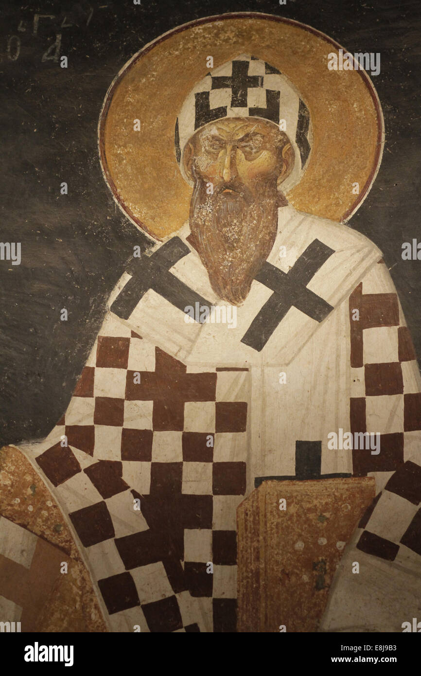 Saint Cyril of Alexandria. Chora church museum Stock Photo Alamy