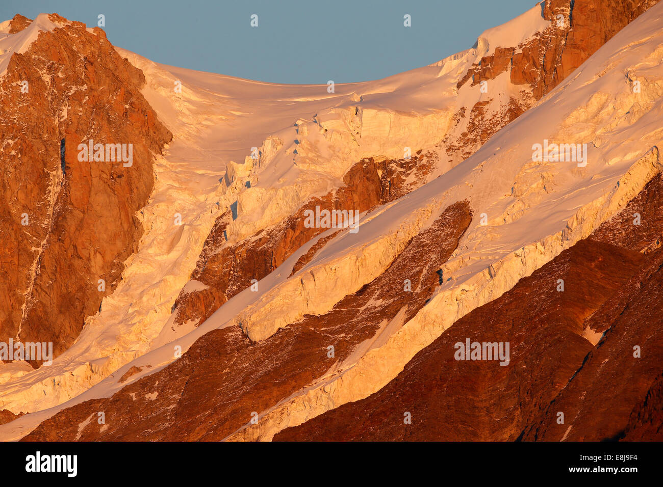 French Alps. Mont Blanc massif Stock Photo - Alamy