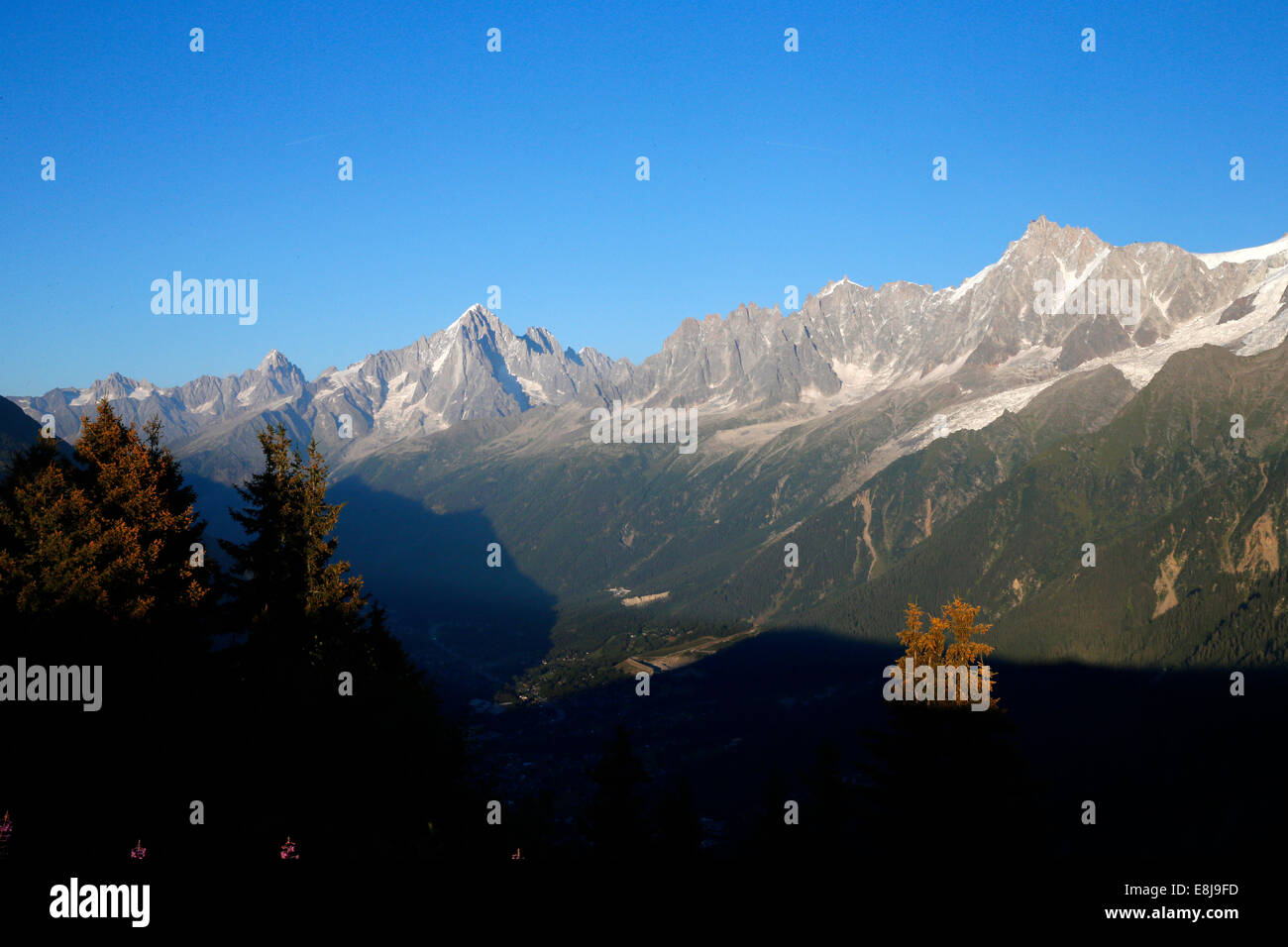 French Alps. Mont Blanc massif Stock Photo - Alamy