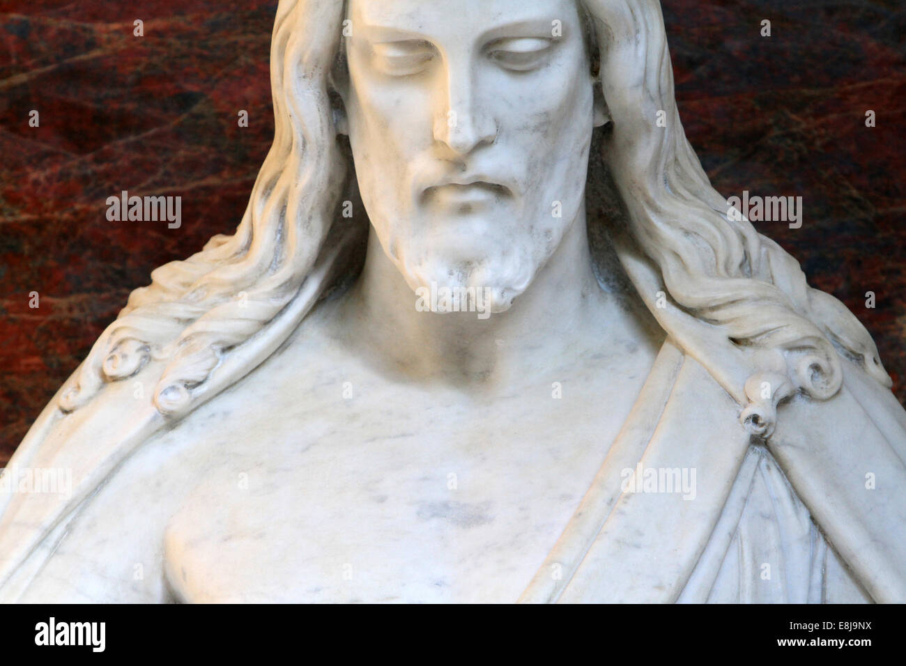 Statue of Jesus Christ. Vysehrad cemetery. Prague Stock Photo Alamy
