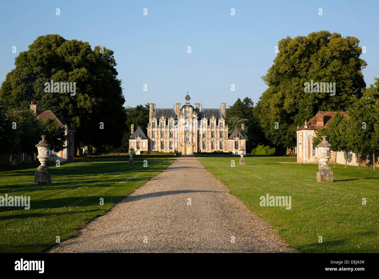 Beaumesnil castle (17th century) Stock Photo