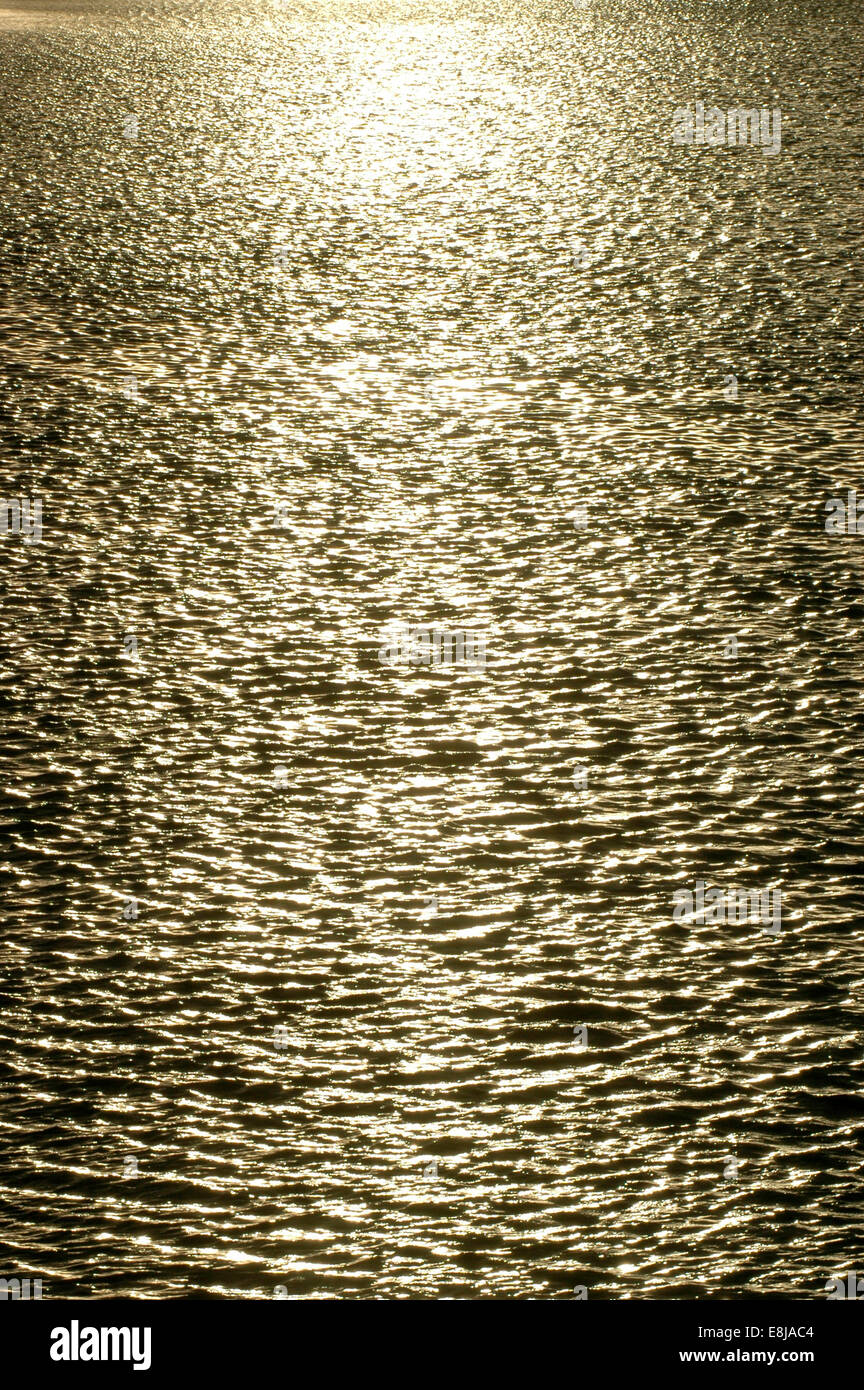 Sunlight on water Stock Photo