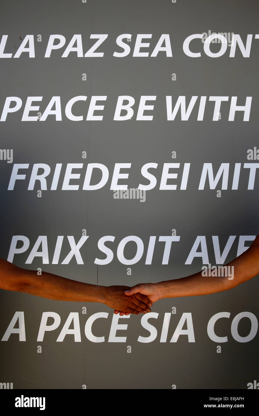 Peace gesture Stock Photo