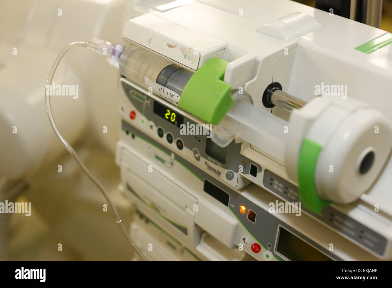 Electric syringe Stock Photo