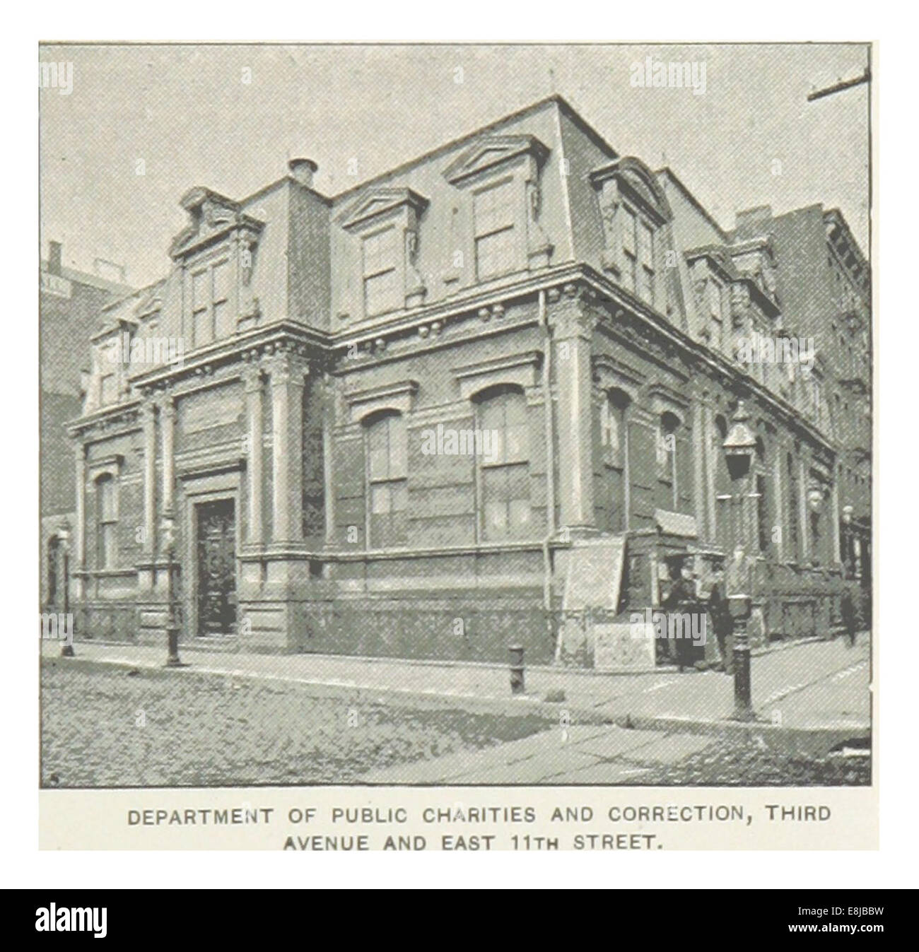 (King1893NYC) pg427 DEPARTMENT OF PUBLIC CHARITIES AND CORRECTION,THIRD AVENUE AND EAST 11TH STREET Stock Photo