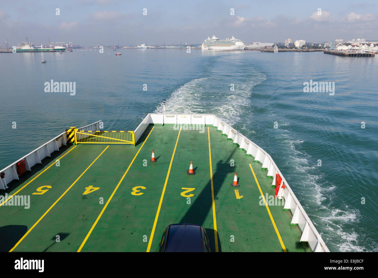 Red Funnel car ferry leaving Southampton, England, UK Stock Photo Alamy