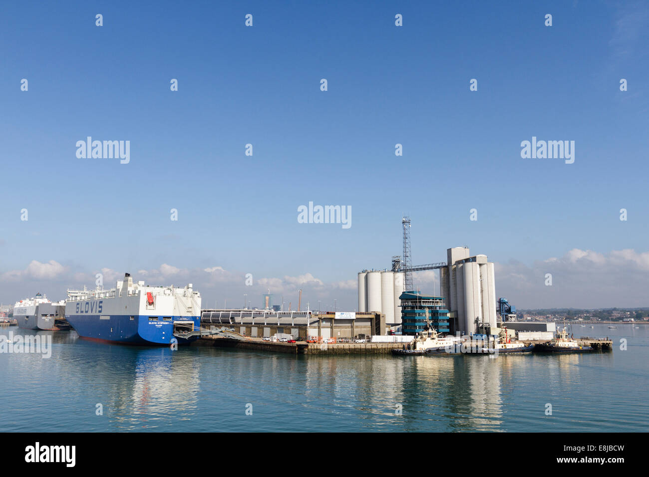 Glovis Symphony car carrier, shipping company, Southampton docks
