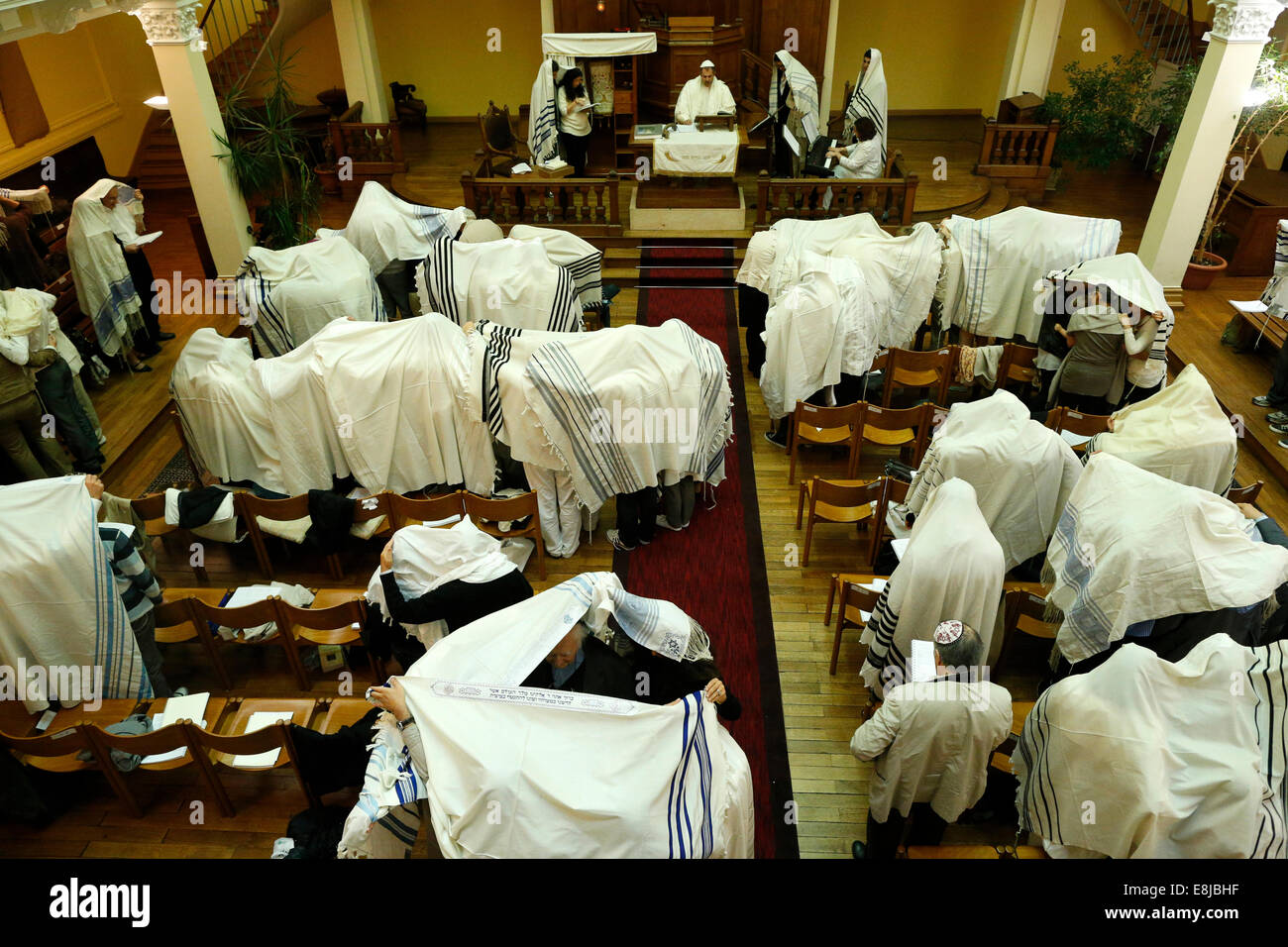 Yom Kippur also known as Day of Atonement, is the holiest day of the year for the Jewish people. Stock Photo