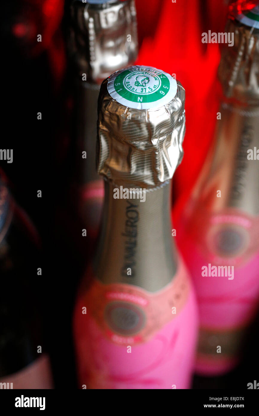 Bottles of champagne. Stock Photo