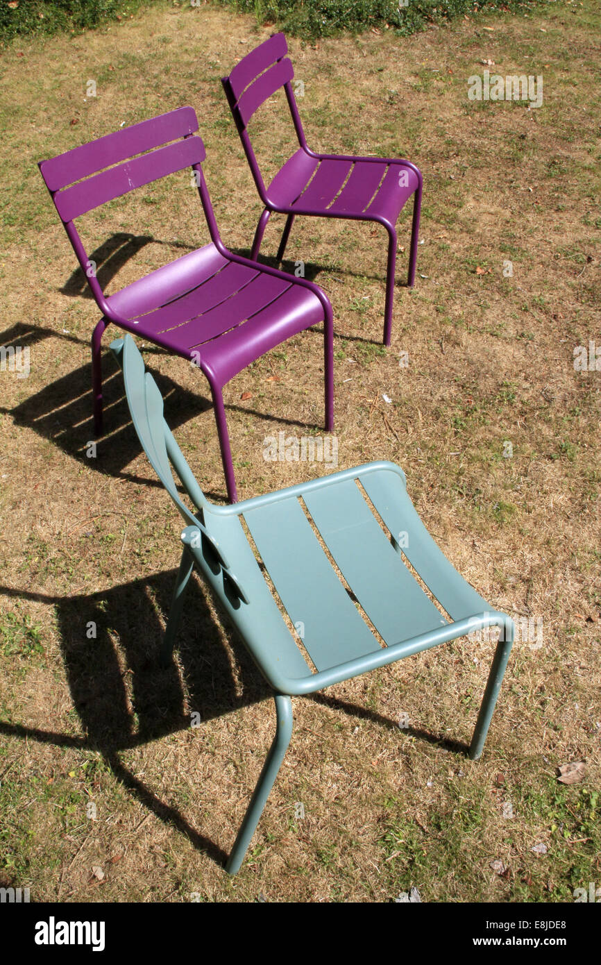 Plastic chairs. Stock Photo
