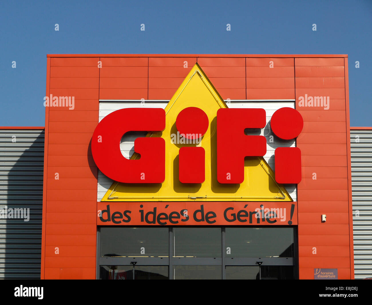 Store 'Gifi'. 'Engineering ideas' Stock Photo