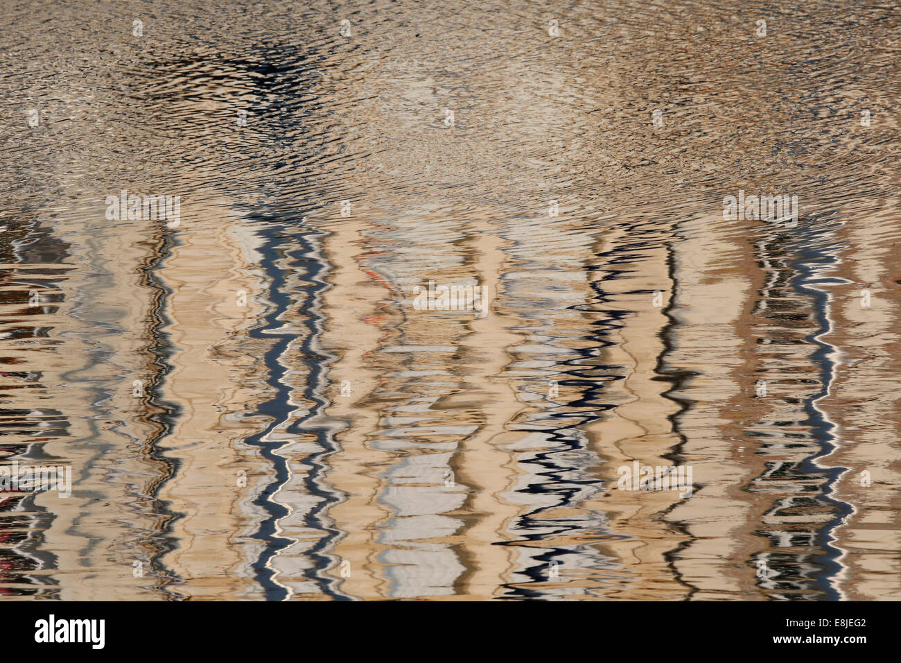 Reflections in the water. Stock Photo
