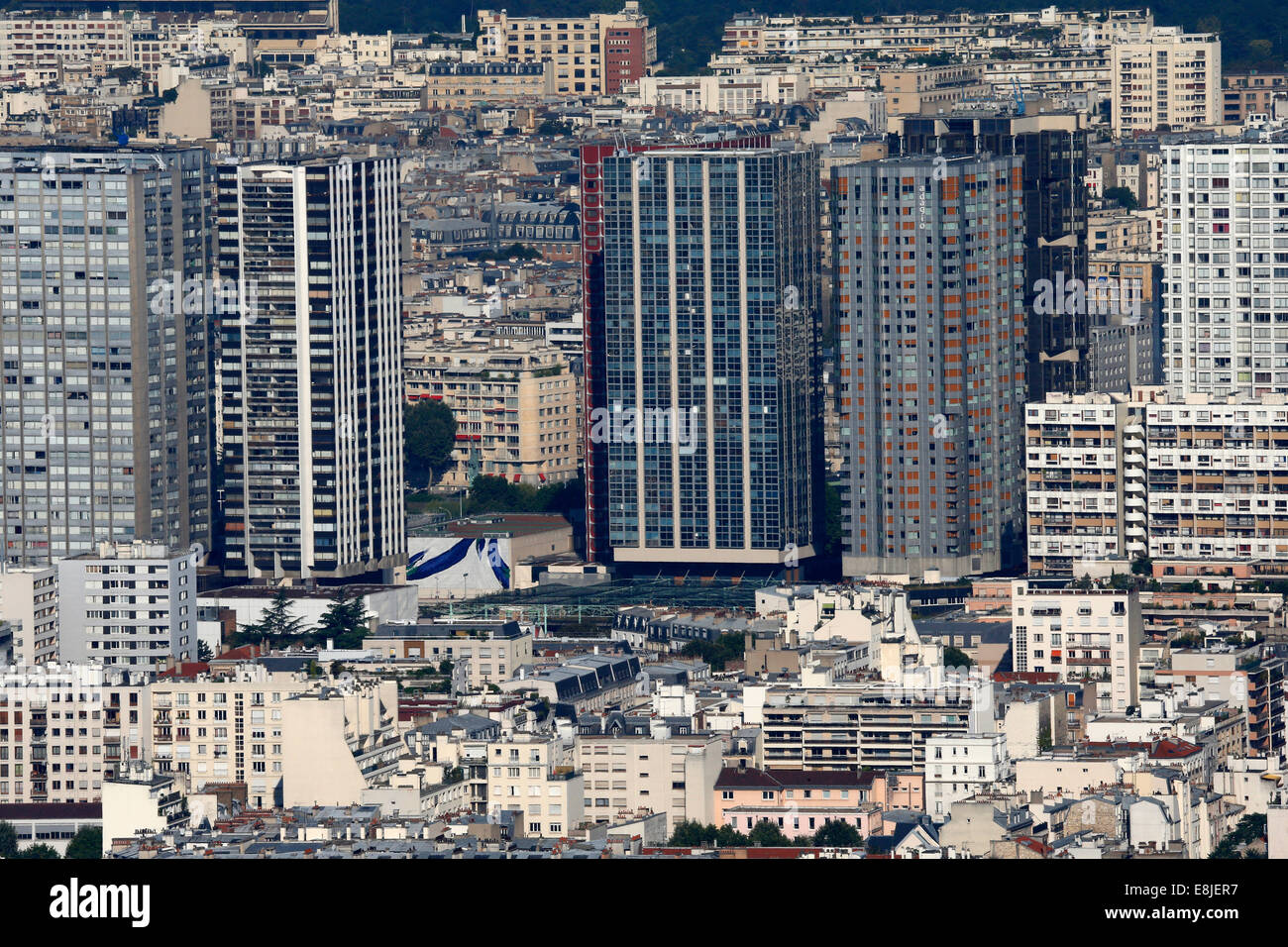 Paris city.  15th arrondissement. Stock Photo