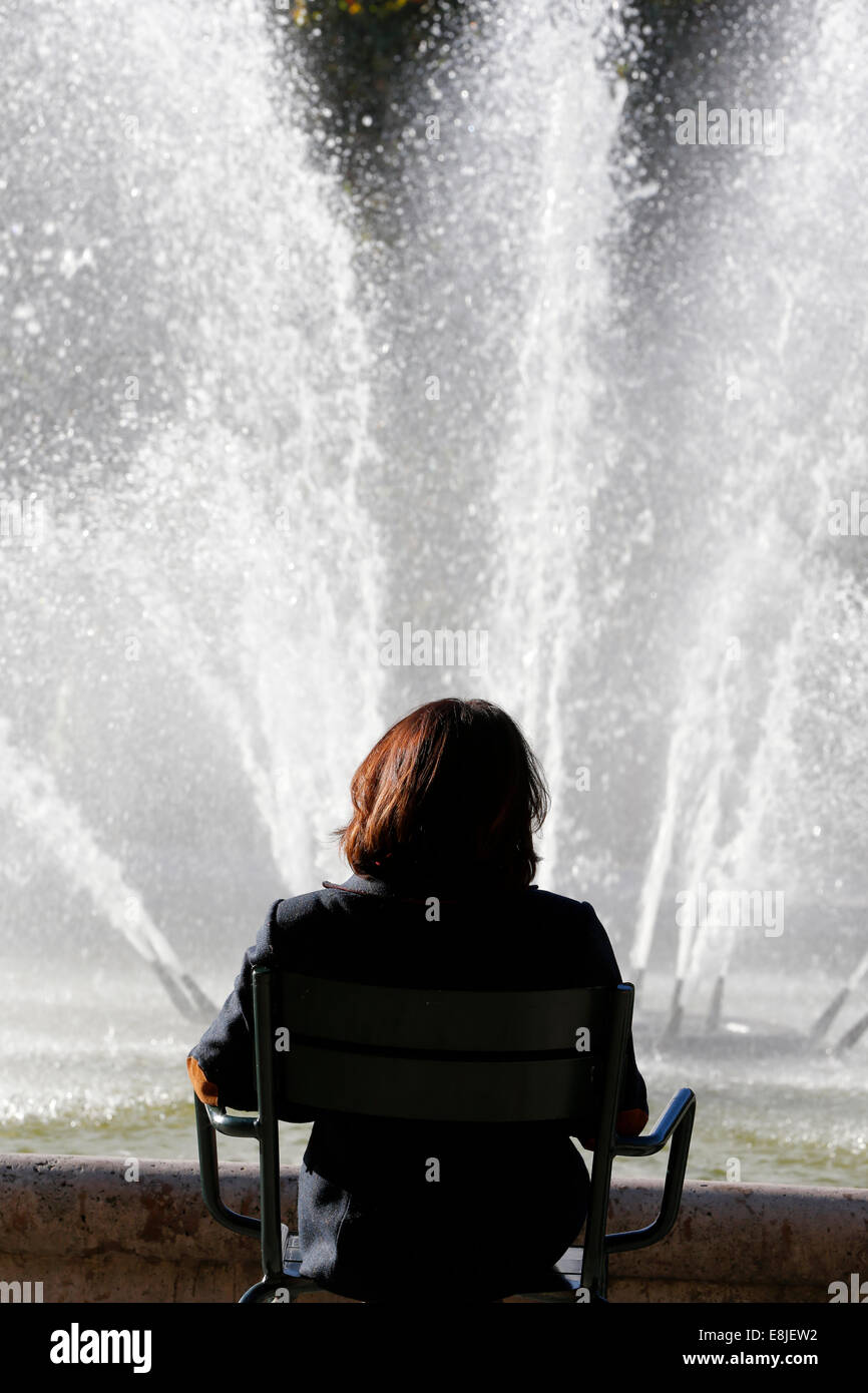 Woman alone hi-res stock photography and images - Alamy