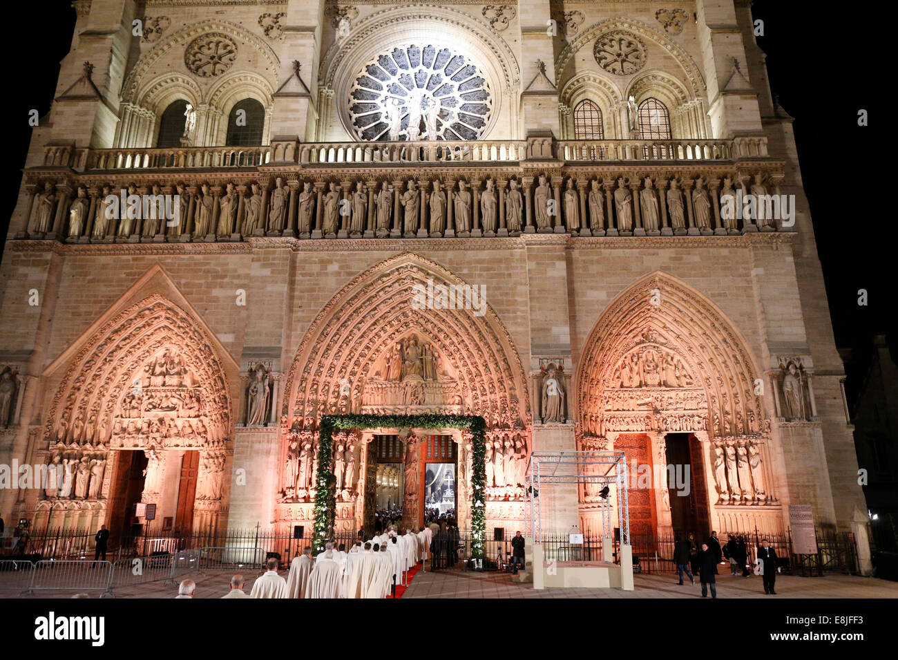 Opening ceremony of NotreDame de Paris cathedral 850 years anniversary. Speech of Manuel Valls