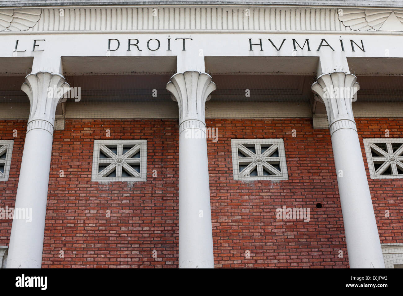 International Order of Co-Freemasonry Le Droit Humain. Stock Photo