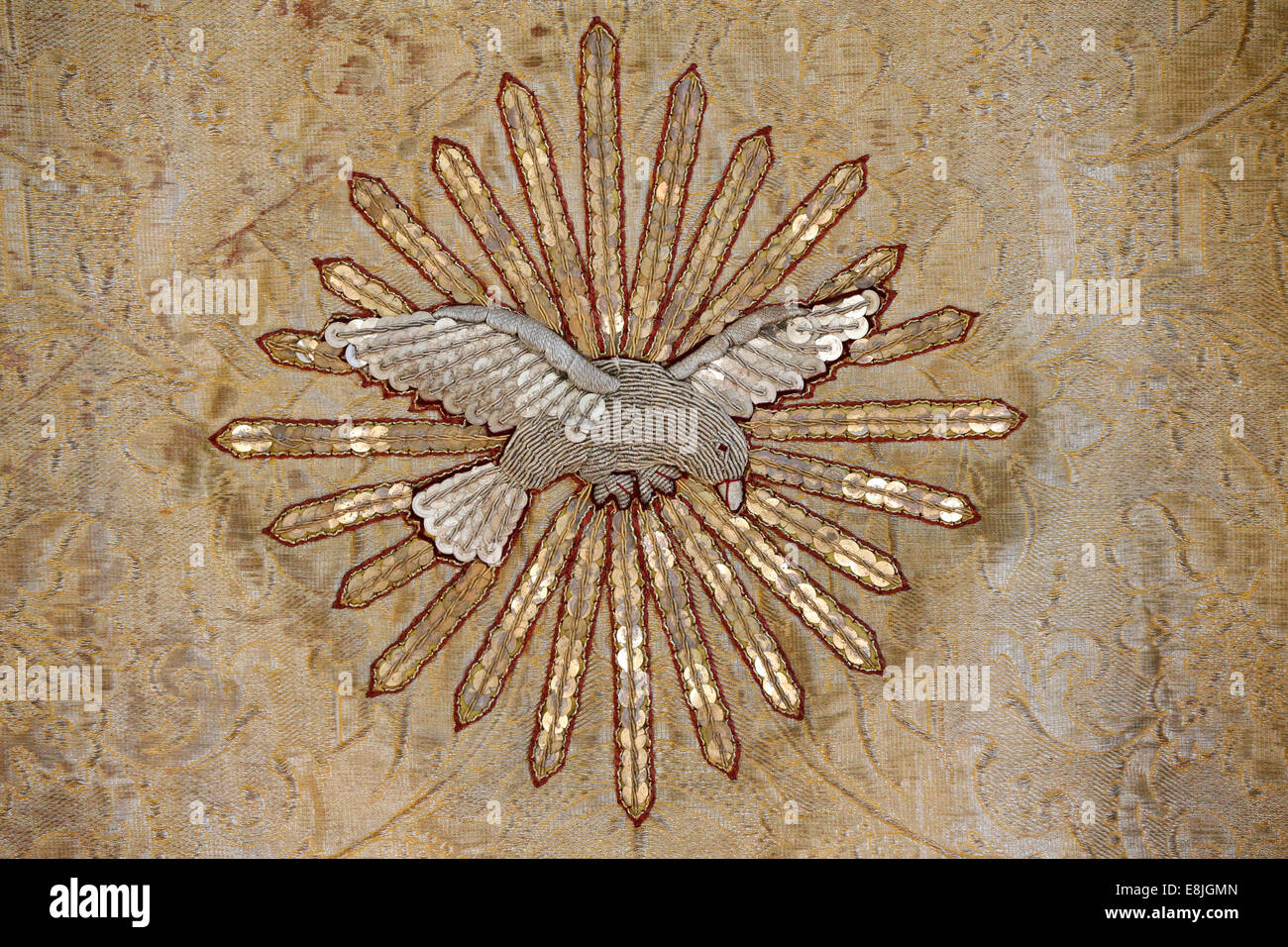 The Holy Spirit as a dove. Stock Photo
