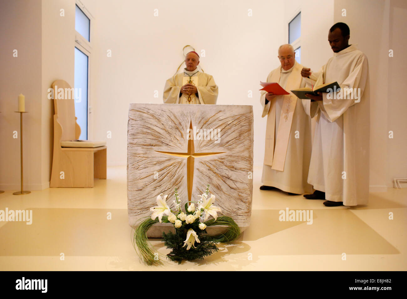 Consecration of the chapel NotreDame du Sourire created by the artist
