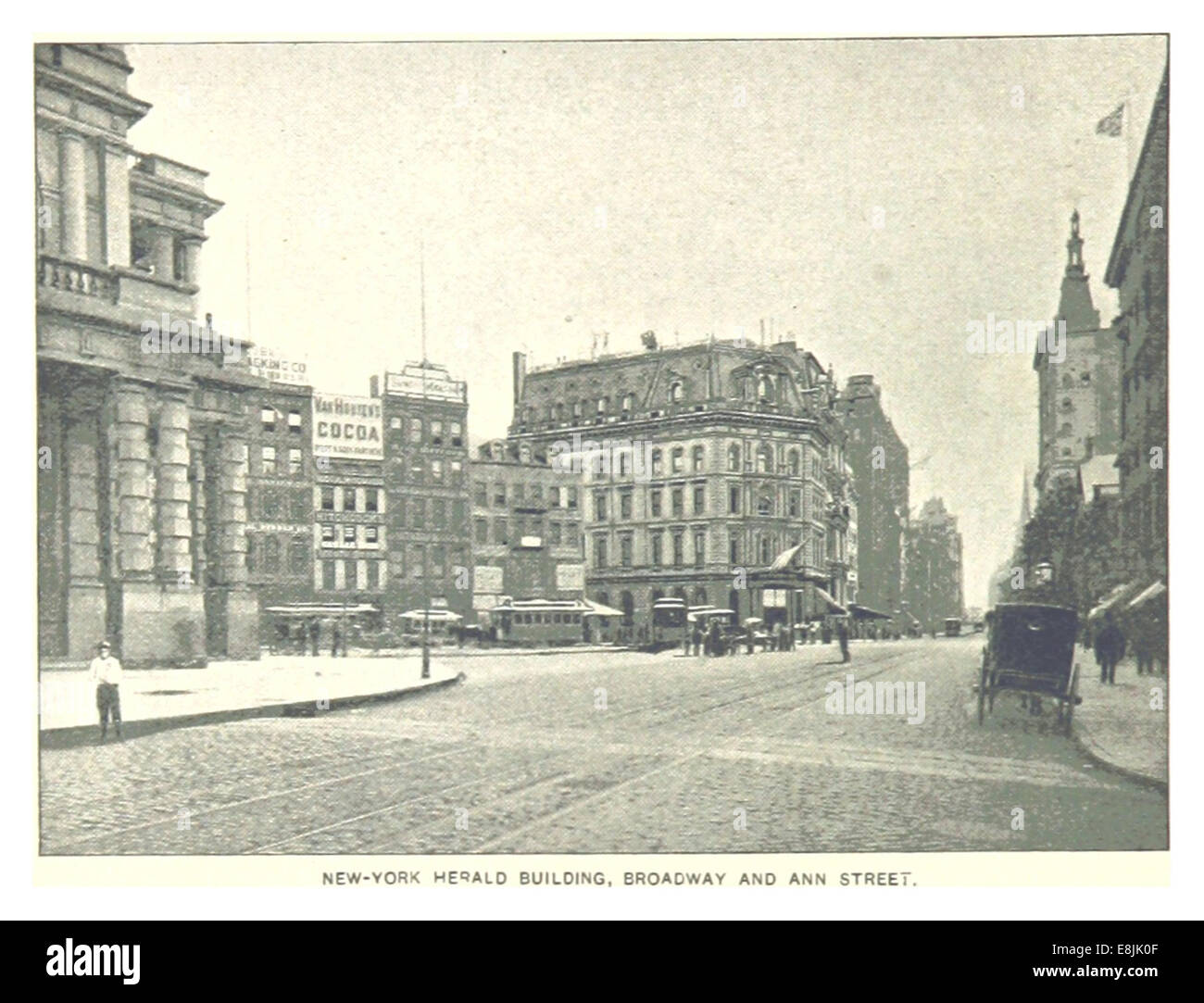 (King1893NYC) pg630 NEW-YORK HERALD BUILDING, BROADWAY AND ANN STREET Stock Photo