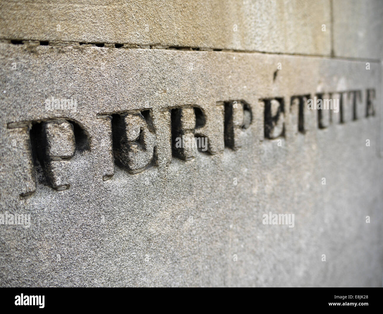 Perpetuity. Pre Lachaise cemetery. Stock Photo