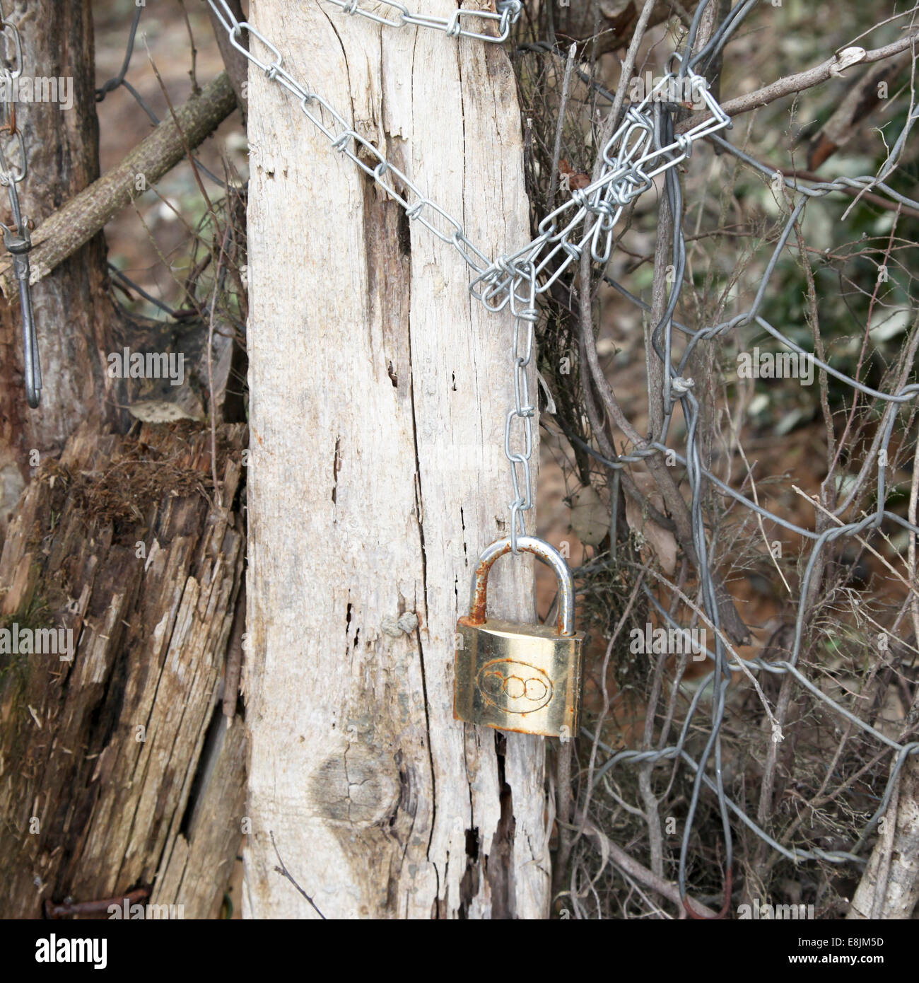 Chain and lock Stock Photo - Alamy