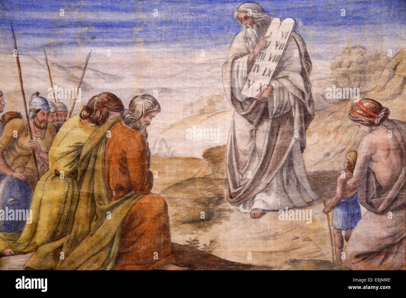 The Israel Museum. Moses and the ten commandments. Stock Photo