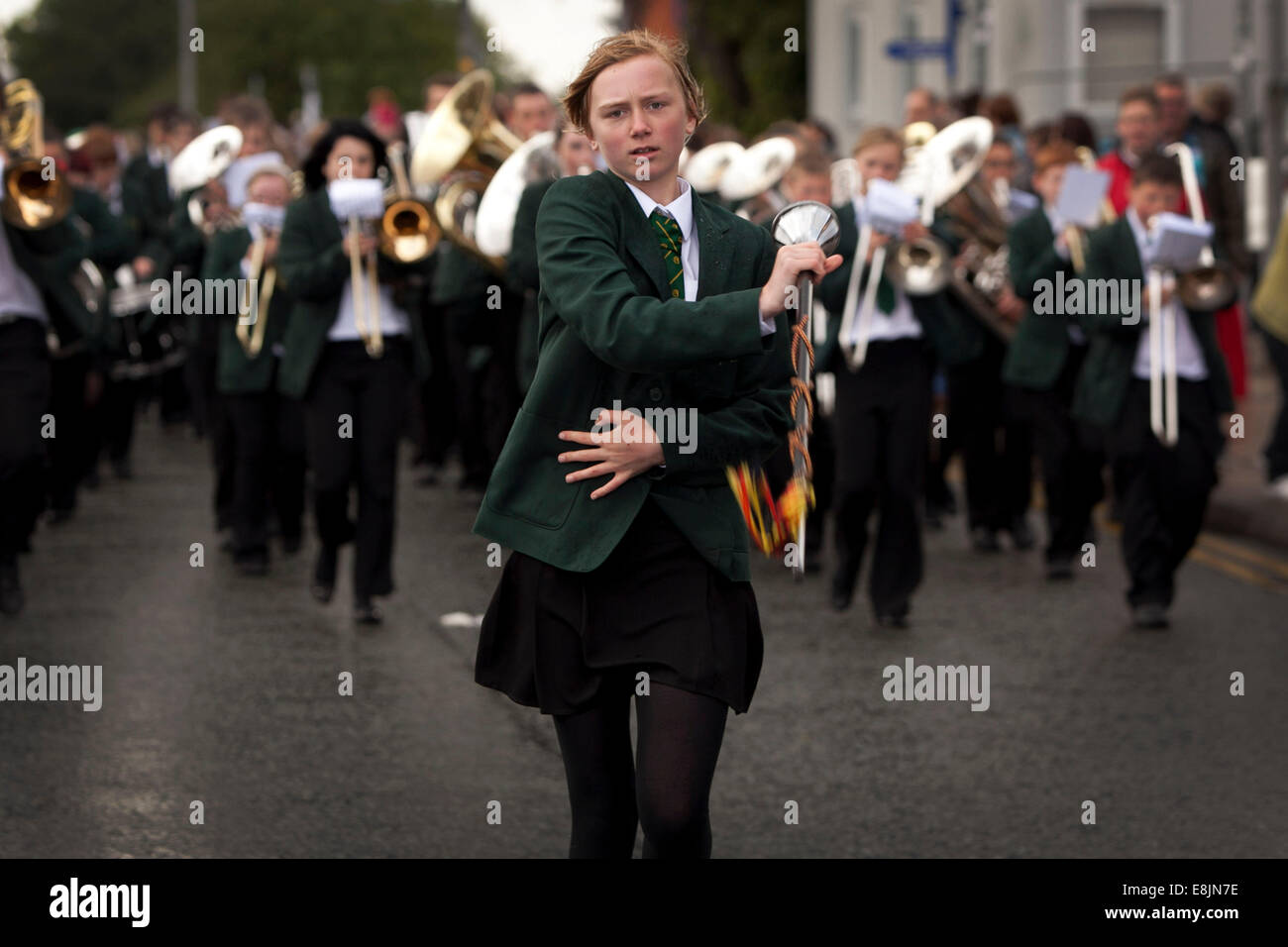 picture by Chris Bull  11/06/11 Bury Lions Carnival 2011 .  Wardle High School band .  www.chrisbullphotographer.com Stock Photo