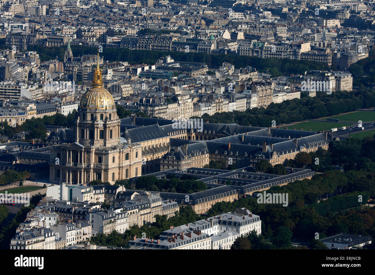 Paris city.  The National Residence of the Invalids. Stock Photo